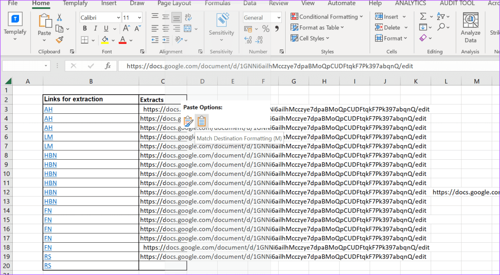 Microsoft Excel의 하이퍼링크에서 URL을 추출하는 3가지 가장 좋은 방법