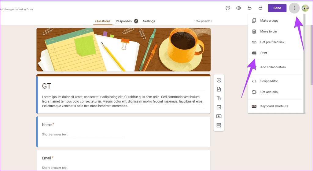 So konvertieren Sie Google Forms in PDF, Google Docs oder Word