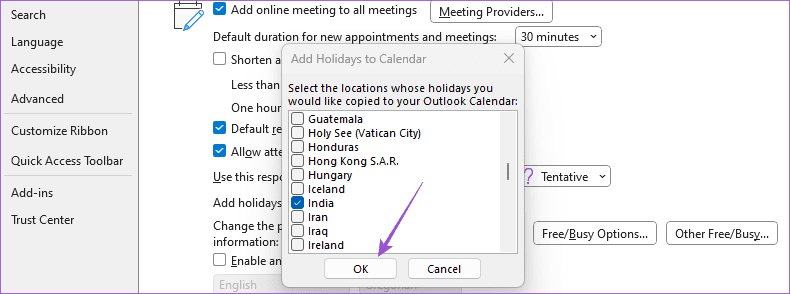 Come aggiungere e rimuovere festività nel calendario di Outlook su dispositivi mobili e desktop