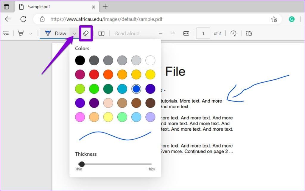 Microsoft Edge の組み込み PDF エディターを使用して PDF を編集する方法