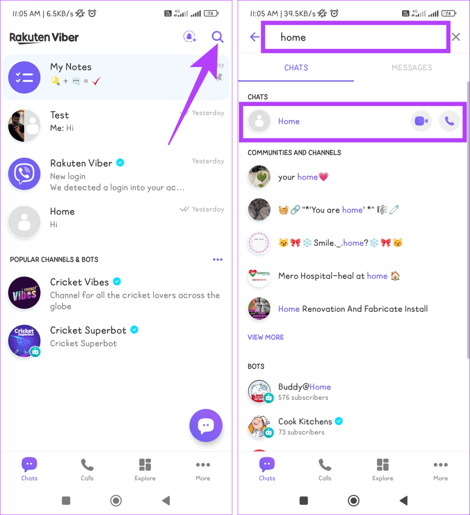 Comment supprimer des messages dans Viber