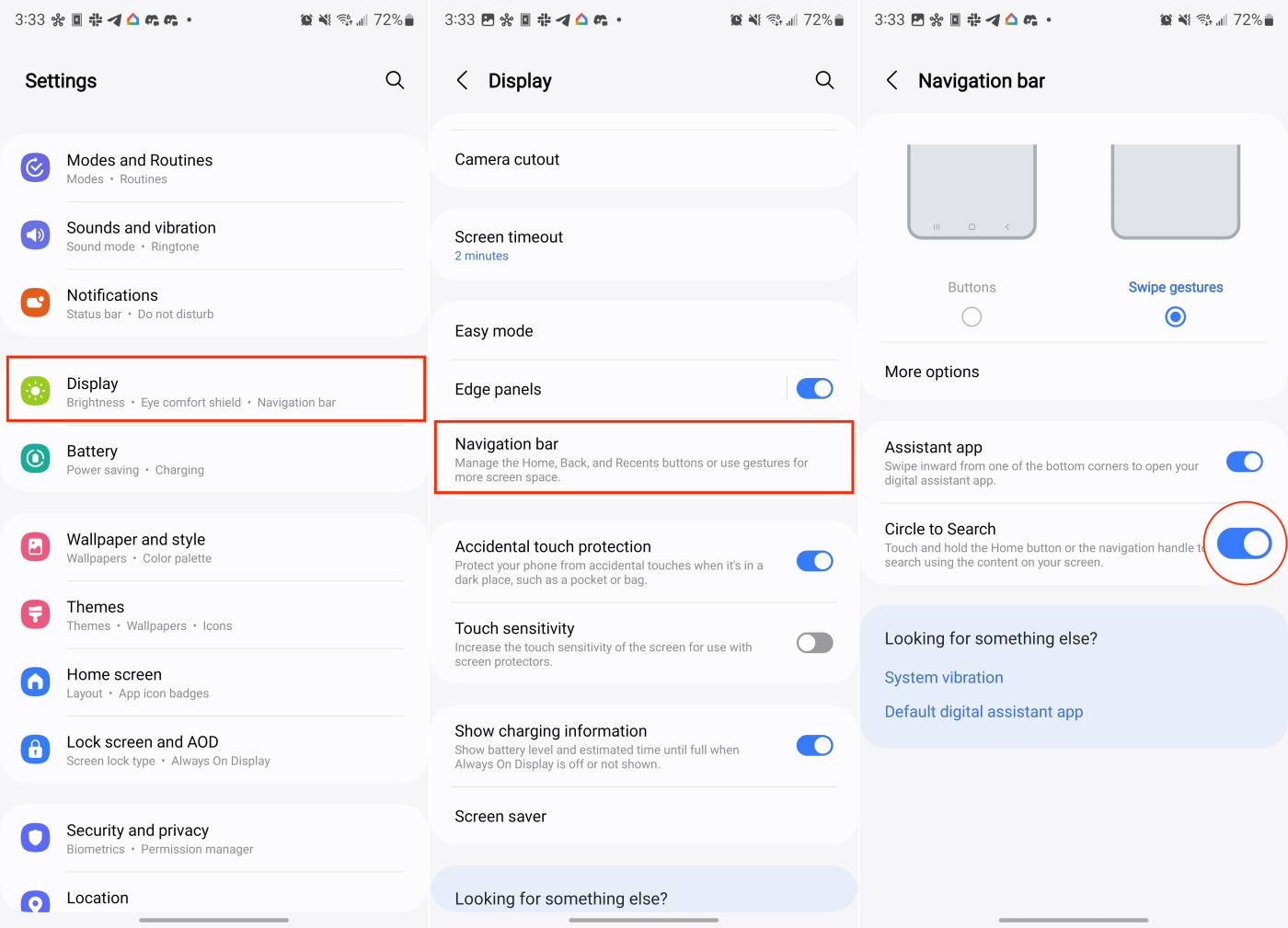 Galaxy S24 で Circle を使用して検索する方法