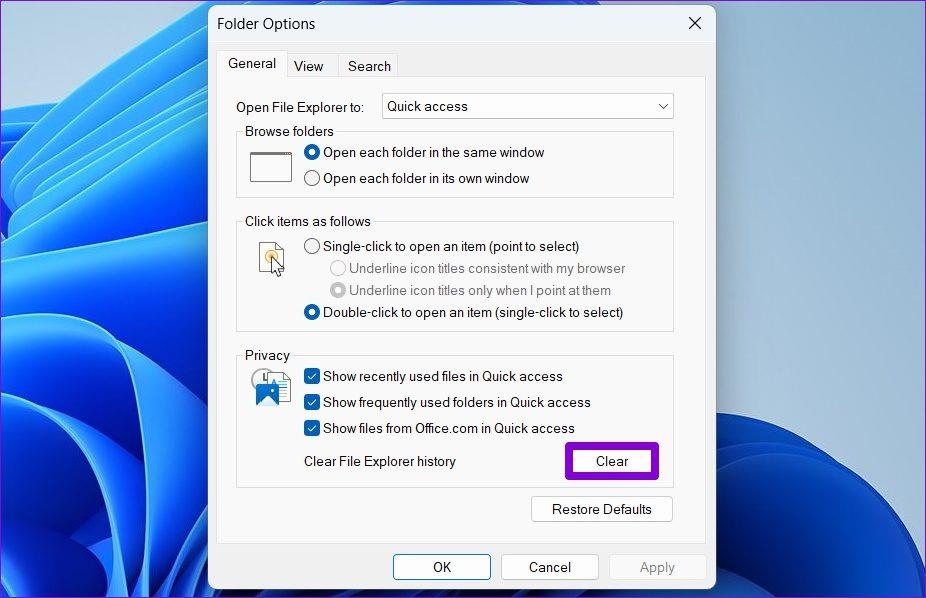 Comment effacer tout l'historique d'activité sur Windows 11