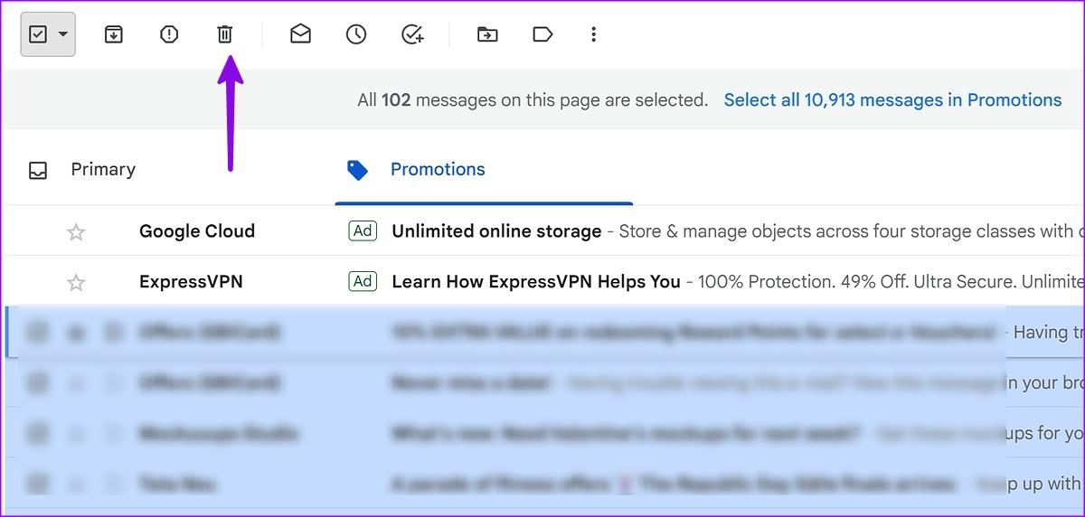 Cómo eliminar todas las promociones en Gmail