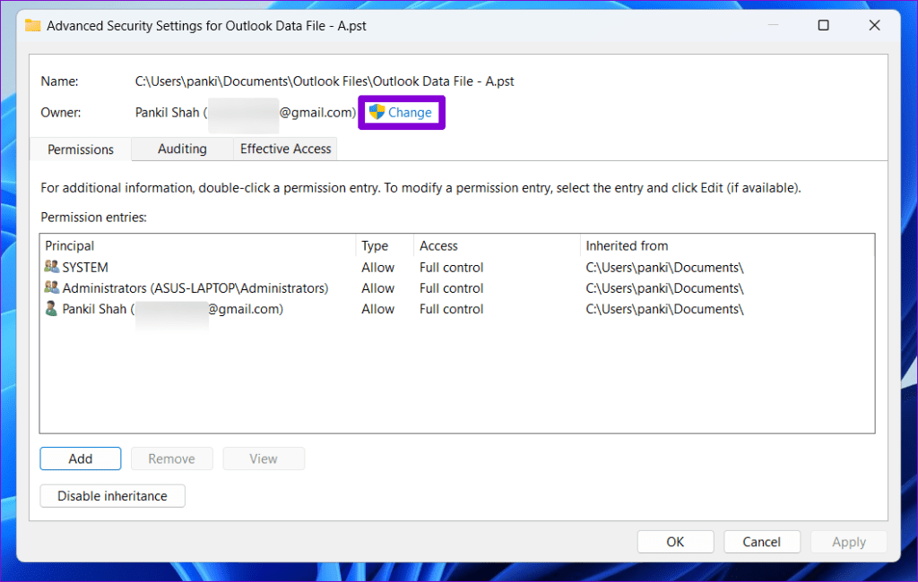Windows에서 "Outlook 데이터 파일에 액세스할 수 없습니다" 오류를 해결하는 5가지 방법