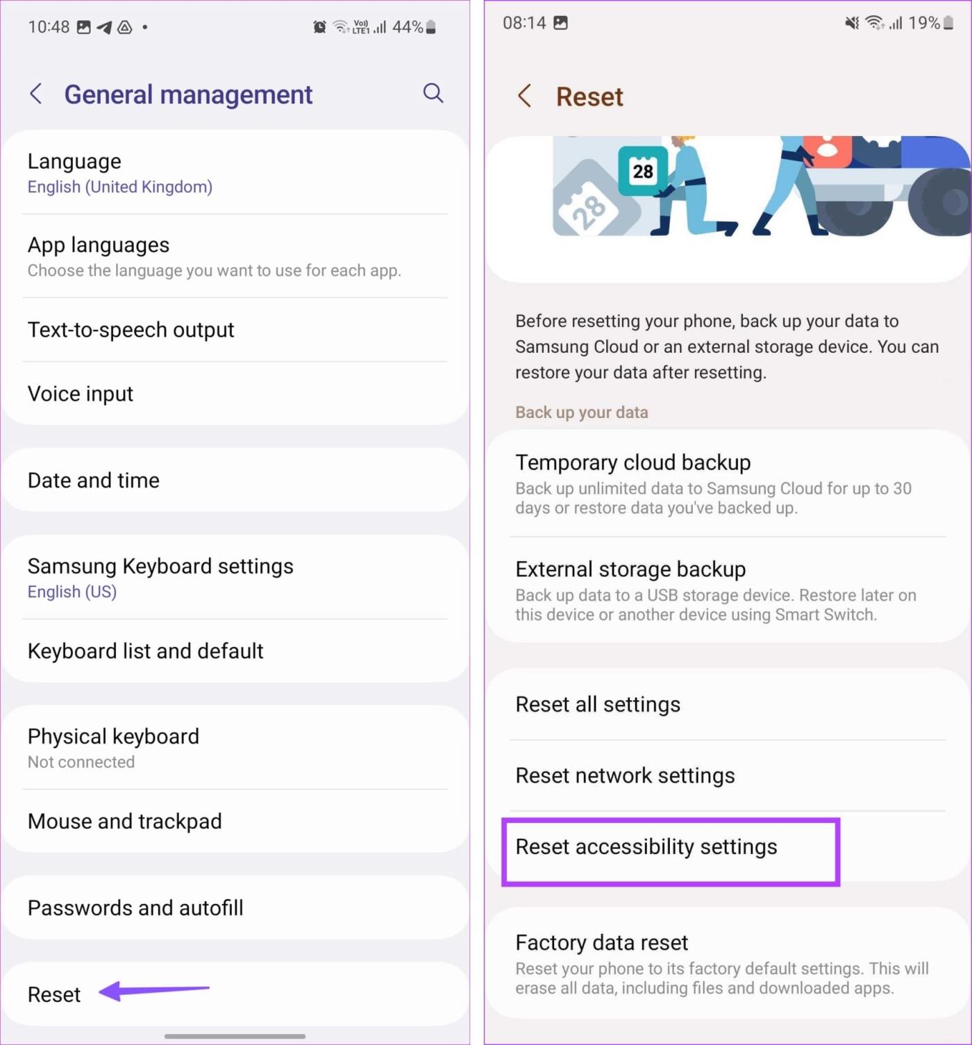 Samsung Galaxy デバイスを出荷時設定にリセットする方法