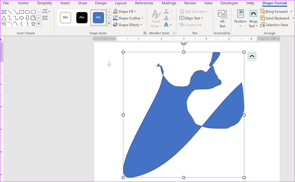 如何在 Microsoft Word 中新增和編輯形狀