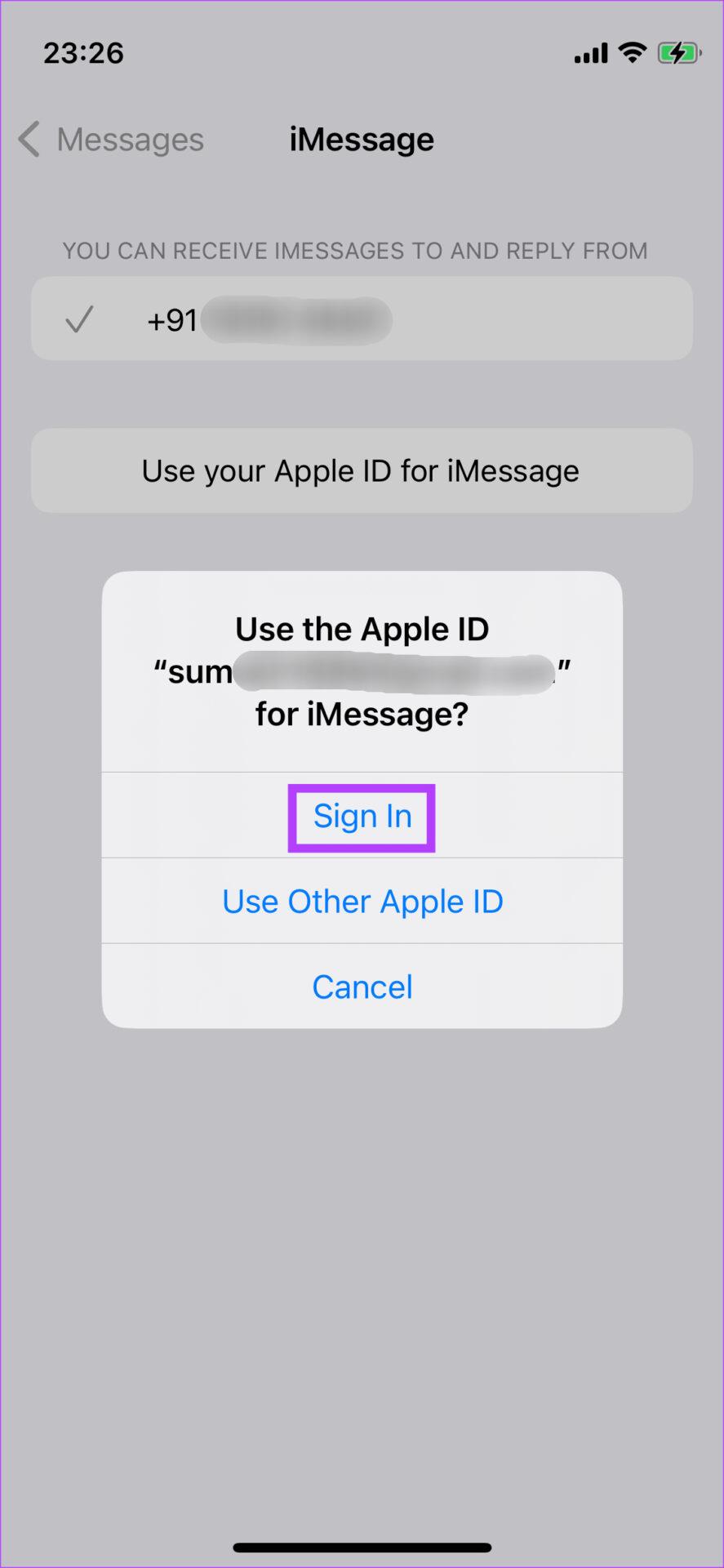 Come risolvere l'errore di mancata corrispondenza degli account iCloud e iMessage su iPhone