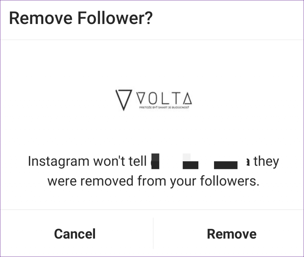 O que acontece quando você remove um seguidor no Instagram