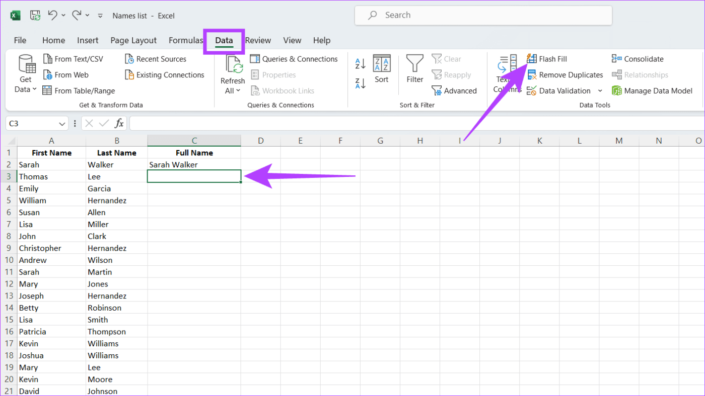 Die 6 besten Möglichkeiten, Vor- und Nachnamen in Microsoft Excel zu kombinieren