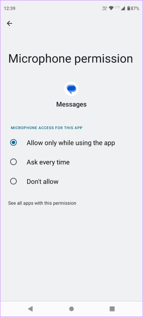 6 migliori soluzioni per i messaggi audio che non funzionano nell'app Messaggi su Android