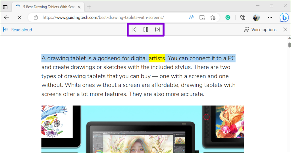 วิธีใช้คุณสมบัติอ่านออกเสียงใน Microsoft Edge