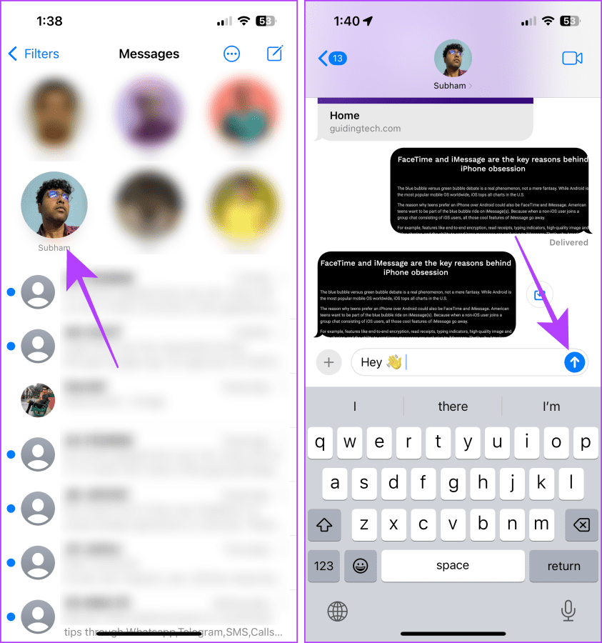 在 iMessage 上傳簡訊給自己的 3 種方法