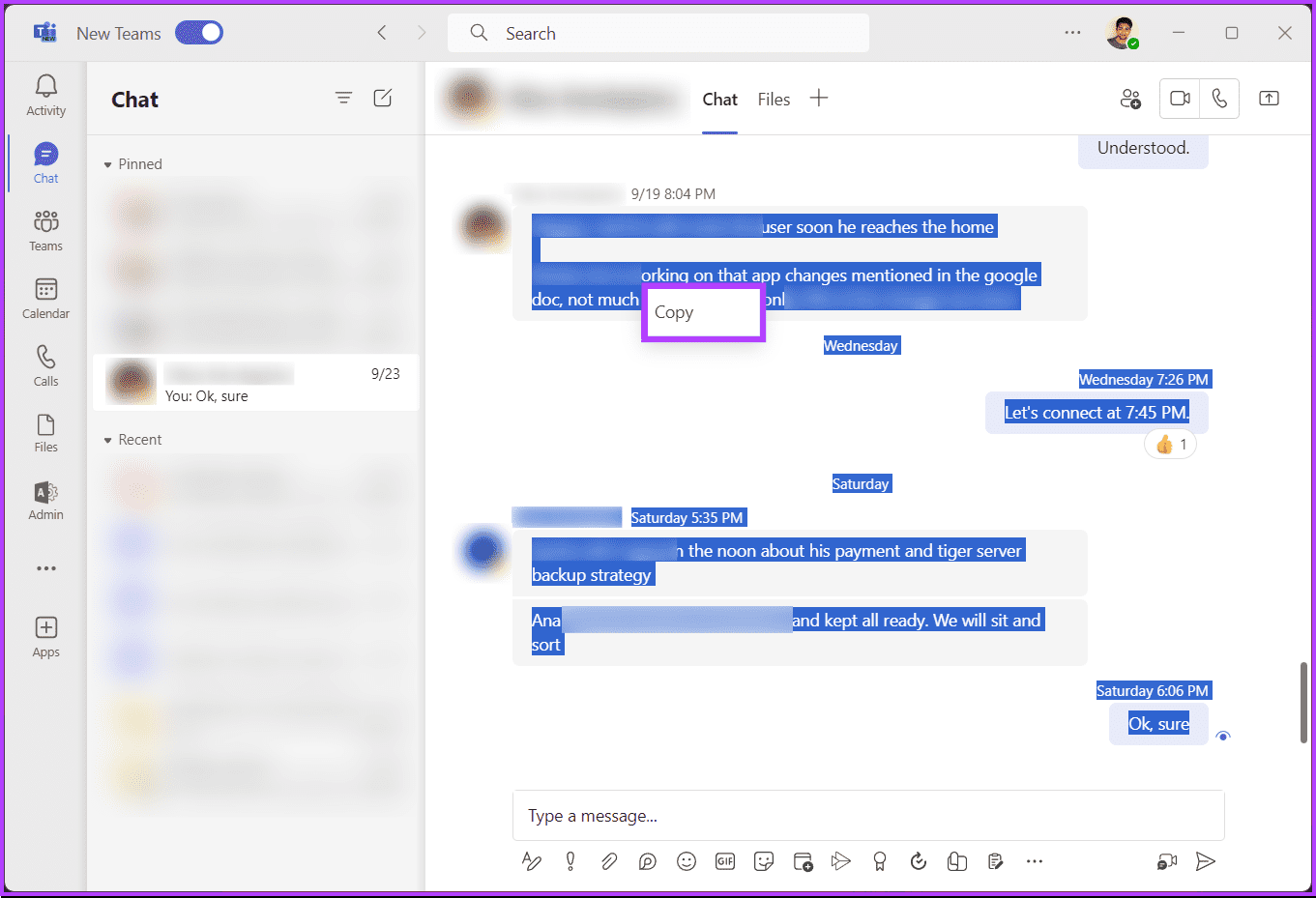 6 modi per esportare la cronologia chat di Microsoft Teams