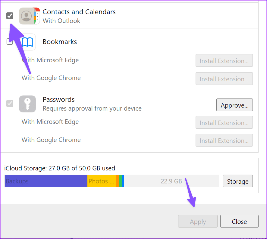 iCloudメールをOutlookに接続する方法