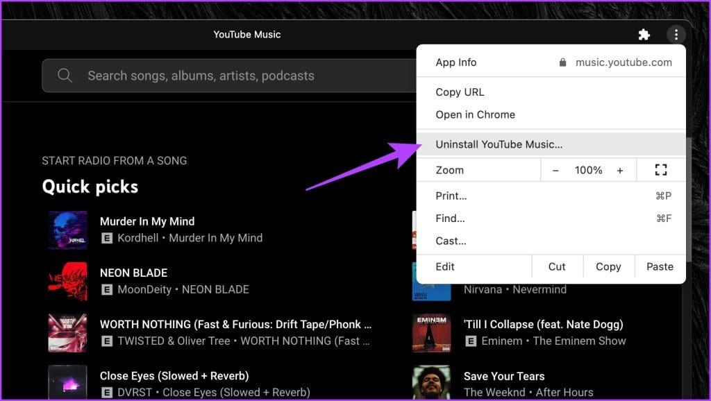 Comment installer l'application YouTube Music sur le bureau (Windows et Mac)