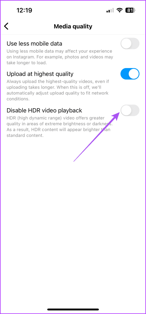 5 beste oplossingen voor HDR-video's die niet worden afgespeeld op Instagram op iPhone en Android