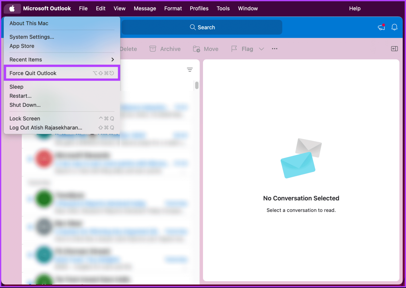 Como reiniciar o Outlook no Windows ou Mac