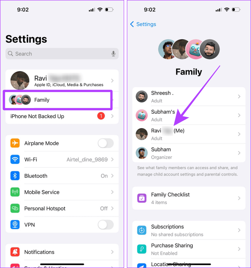 Comment quitter le partage familial sur iPhone, iPad et Mac