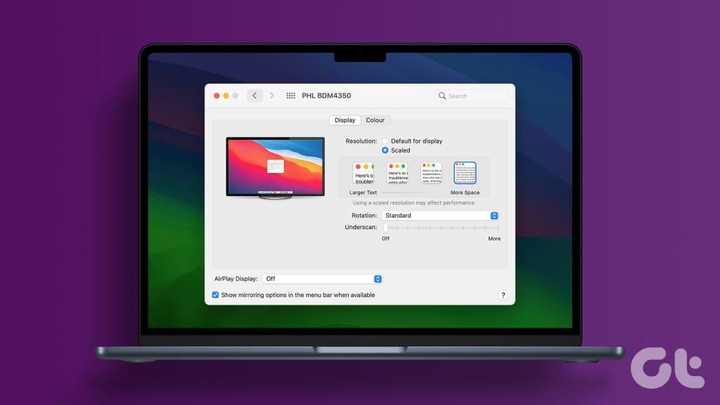 Cómo ajustar la resolución para una segunda pantalla en Mac