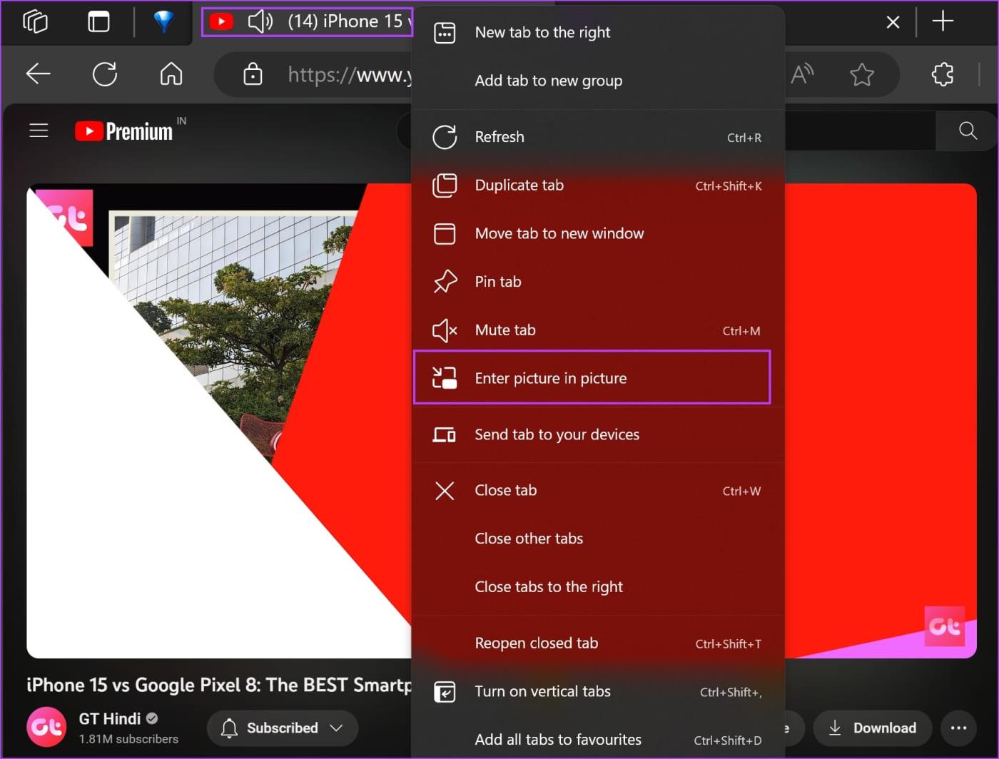 Hoe u Picture in Picture in Microsoft Edge inschakelt