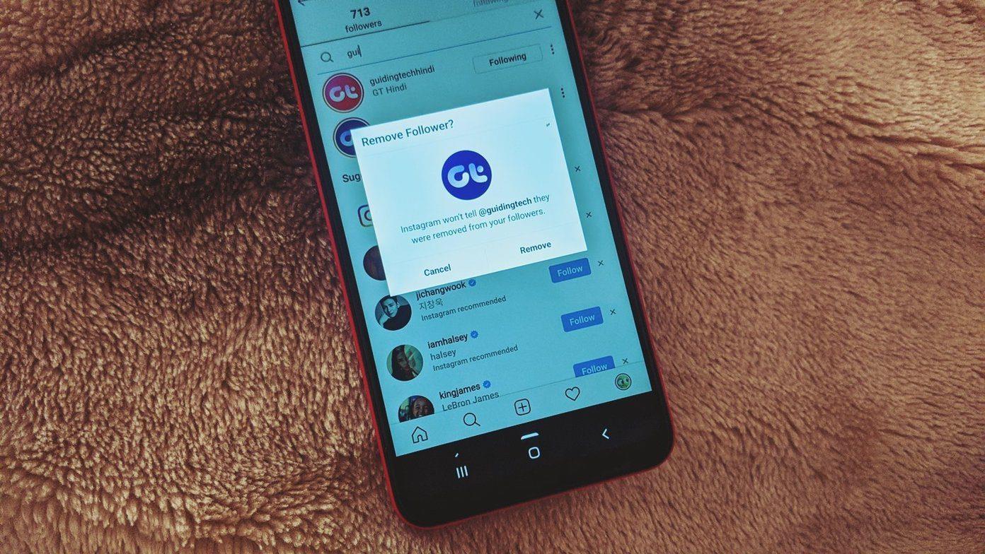 O que acontece quando você remove um seguidor no Instagram