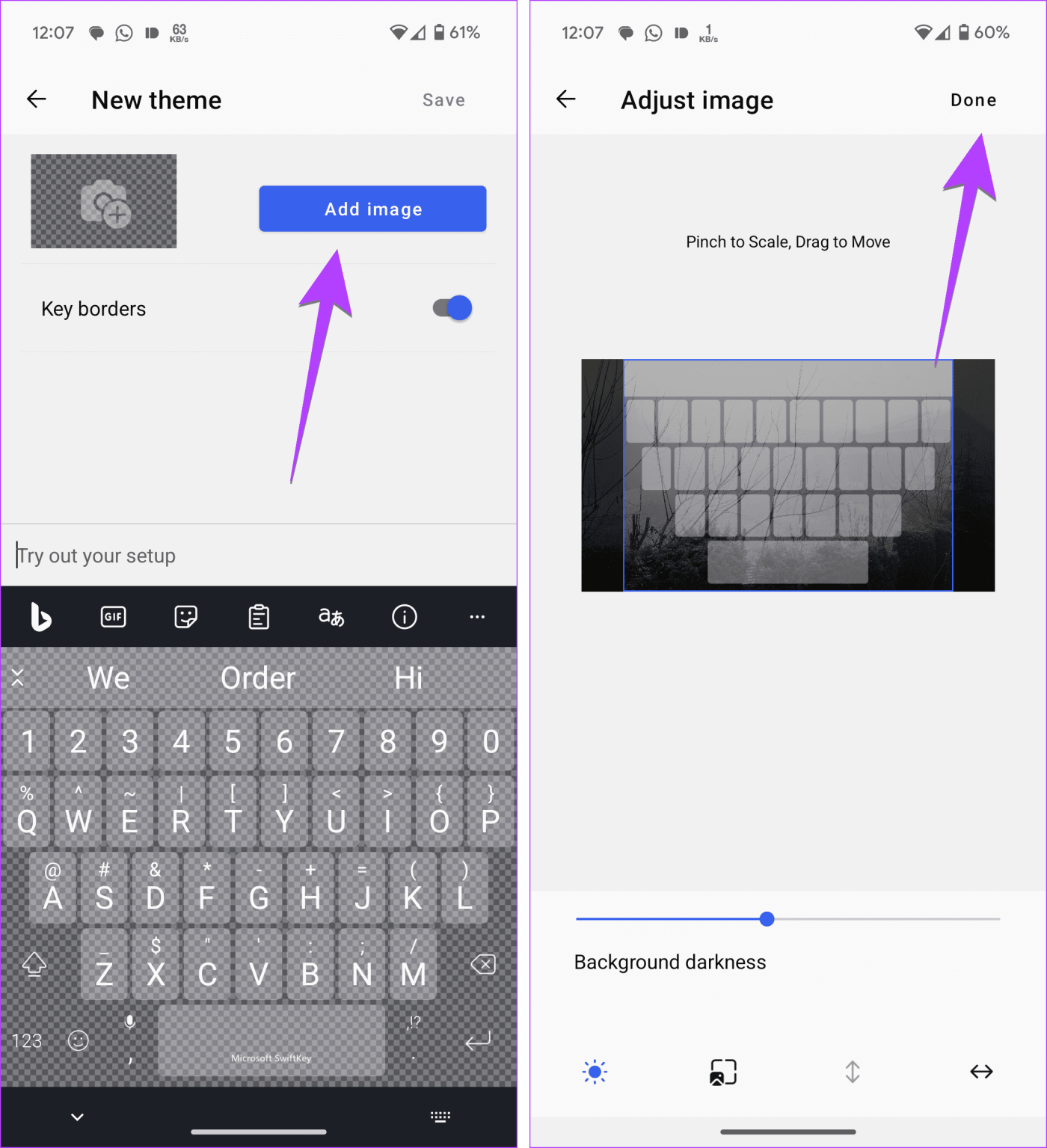 Hoe u een afbeelding op Android-toetsenborden kunt plaatsen, inclusief Samsung