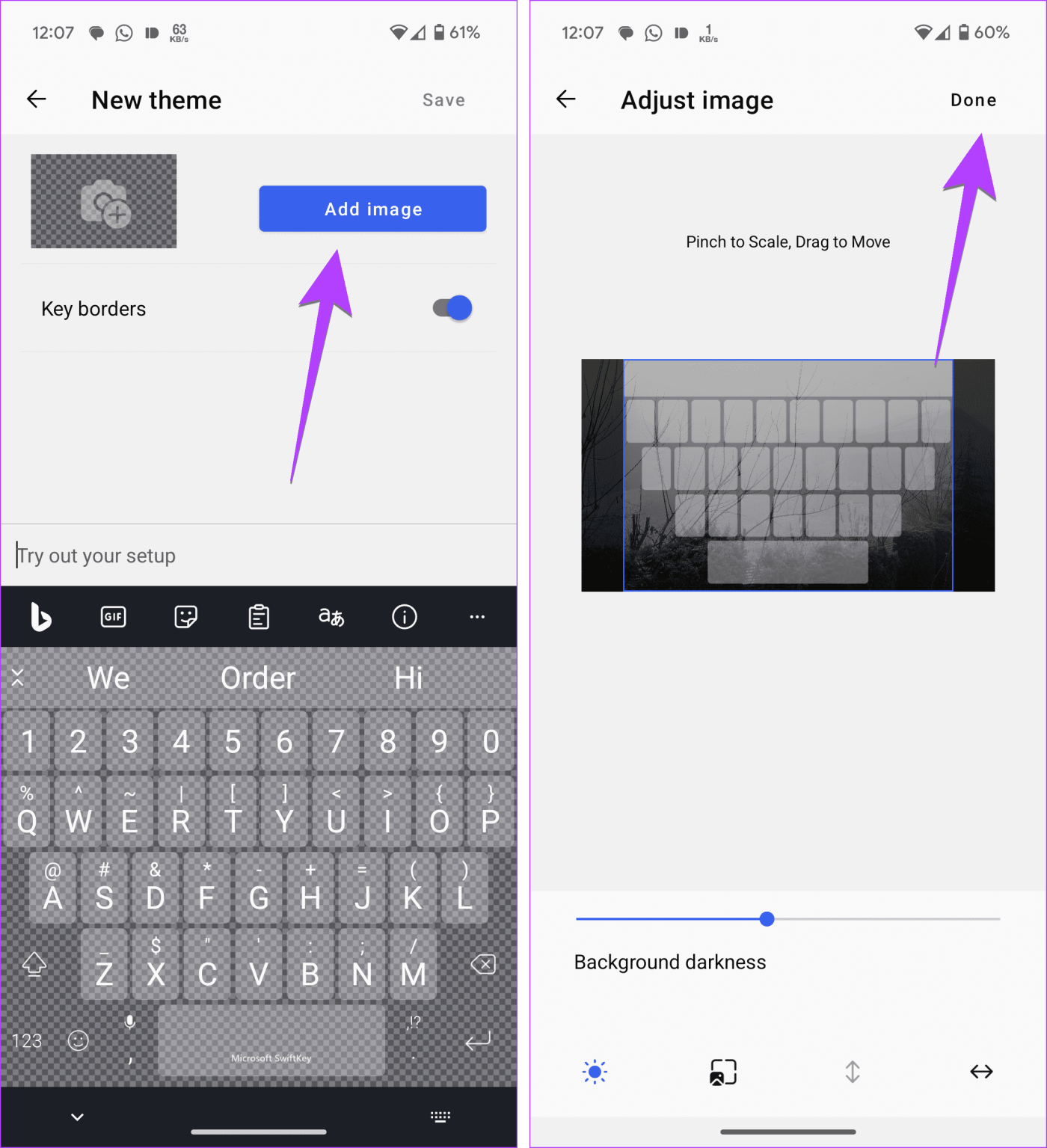 Como colocar uma imagem em teclados Android, incluindo Samsung