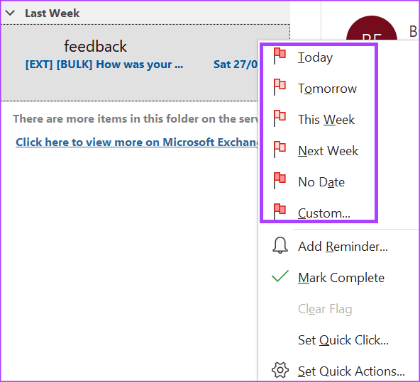 วิธีสร้างและจัดการอีเมลที่ถูกตั้งค่าสถานะใน Microsoft Outlook