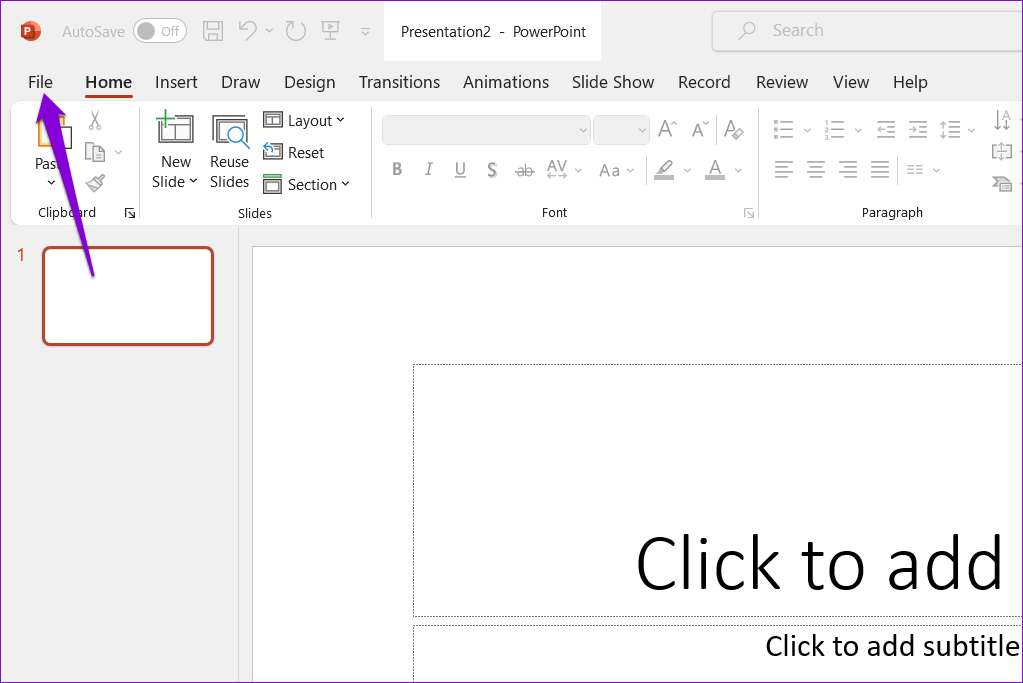 Las 7 mejores formas de arreglar Microsoft PowerPoint que no guarda archivos en Windows