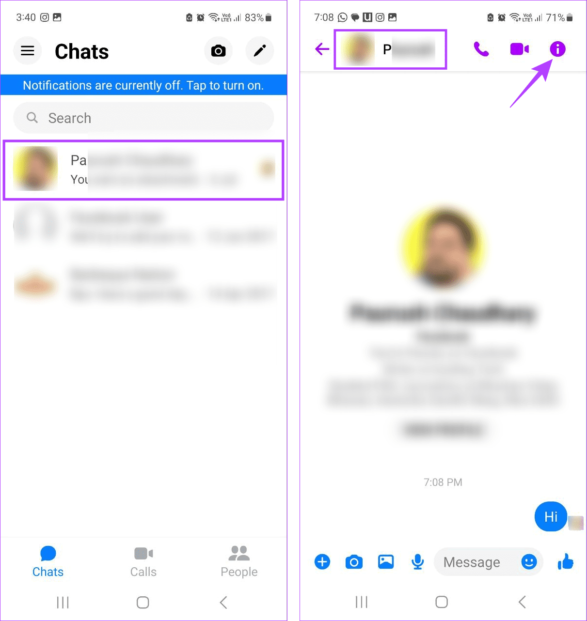 Como visualizar conversas secretas no Messenger