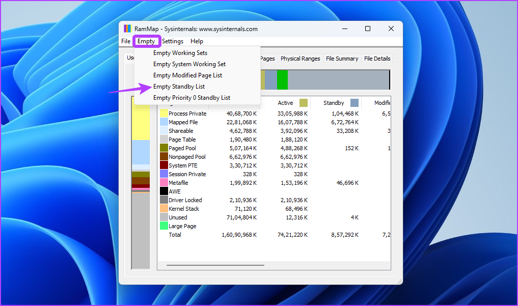 3 mejores formas de borrar la caché de RAM en Windows 11