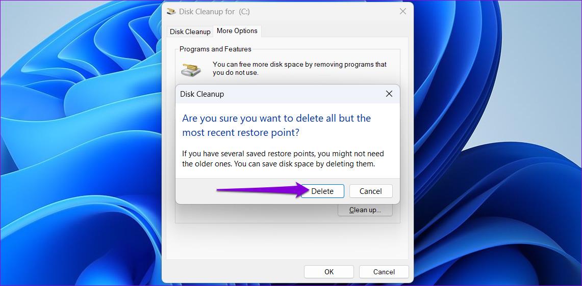 在 Windows 11 中刪除舊還原點的 3 種方法