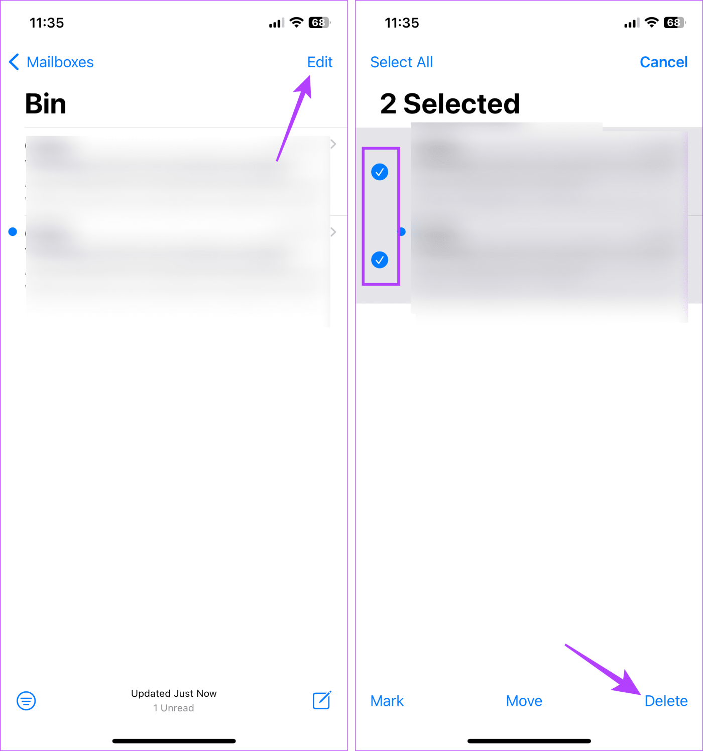 6 formas de buscar y vaciar la papelera en iPhone