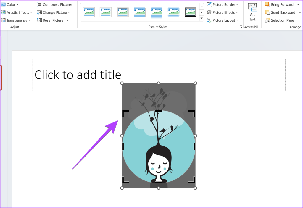 4 façons de recadrer une image en cercle dans PowerPoint