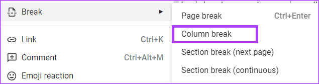 Come creare e modificare colonne di testo in Google Documenti
