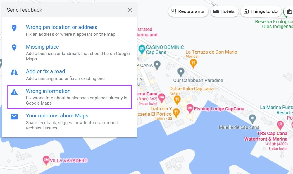 Como adicionar um local ou endereço ausente no Google Maps