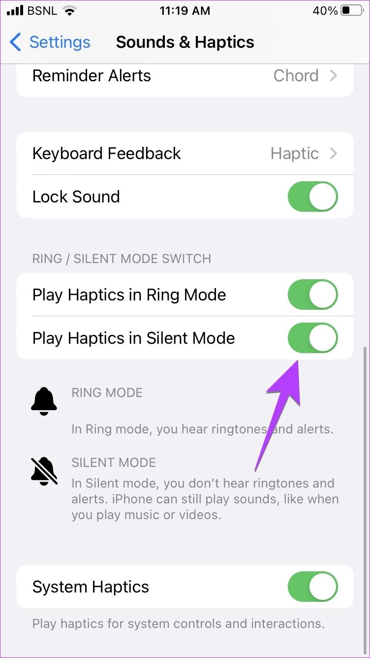 Como fazer o iPhone vibrar ou não vibrar no modo silencioso (iOS 17 atualizado)