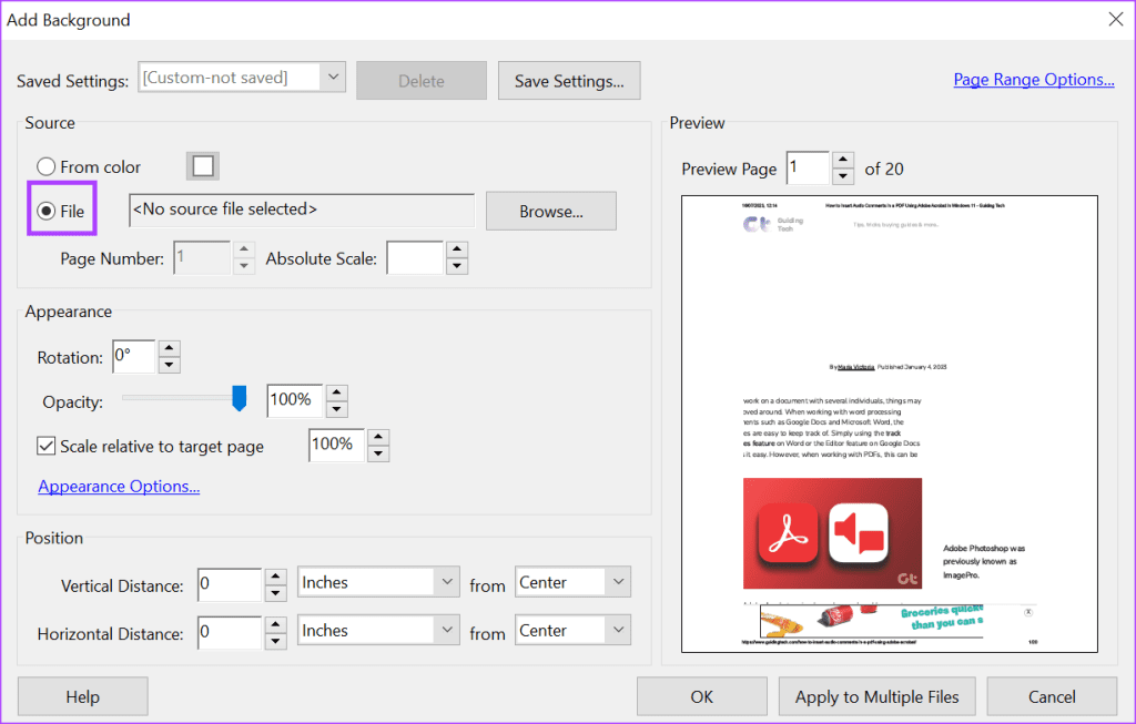 So fügen Sie mit Adobe Acrobat einen PDF-Hintergrund hinzu und bearbeiten ihn