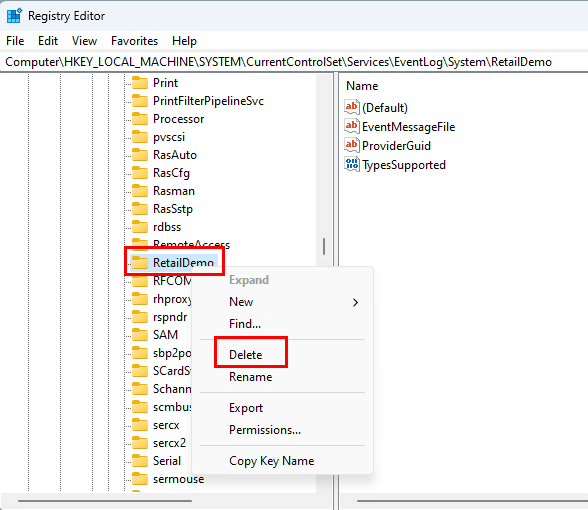 Cómo eliminar servicios de Windows en Windows 11