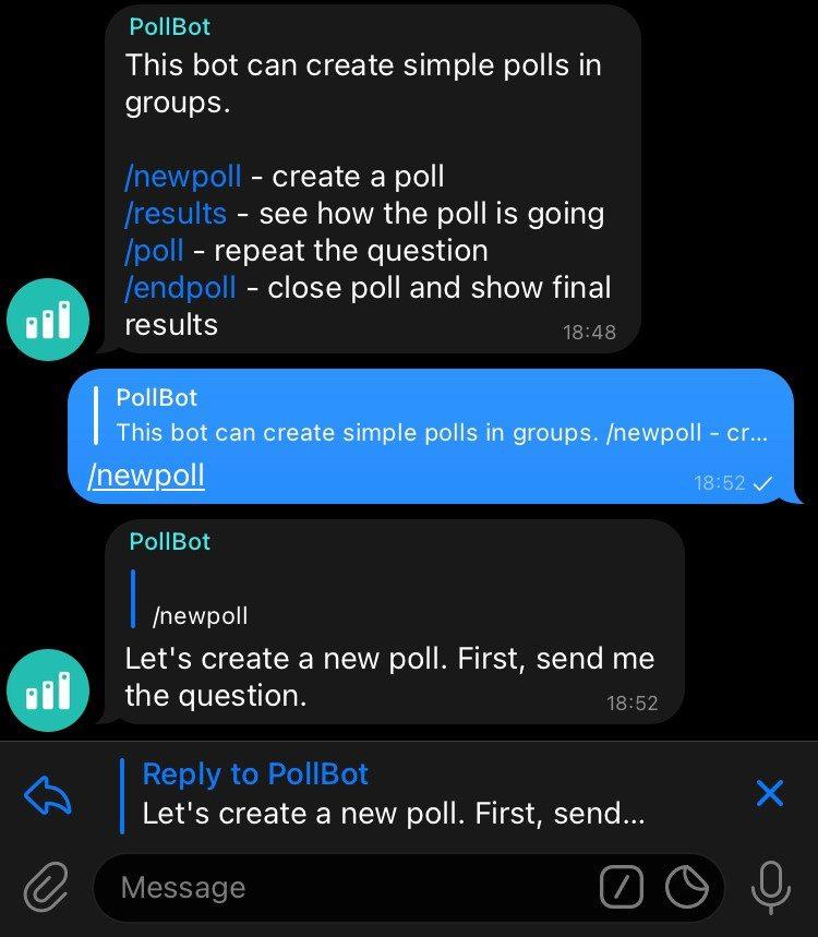 Comment créer un sondage dans Telegram sur ordinateur et mobile
