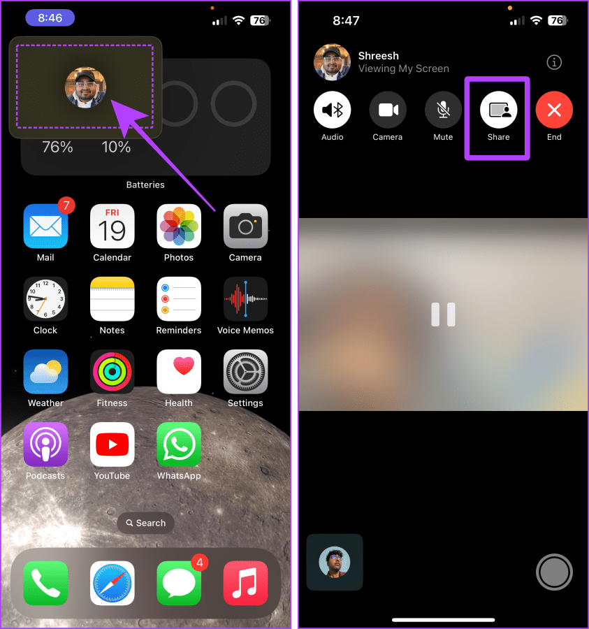 Como compartilhar sua tela no FaceTime no iPhone, iPad e Mac