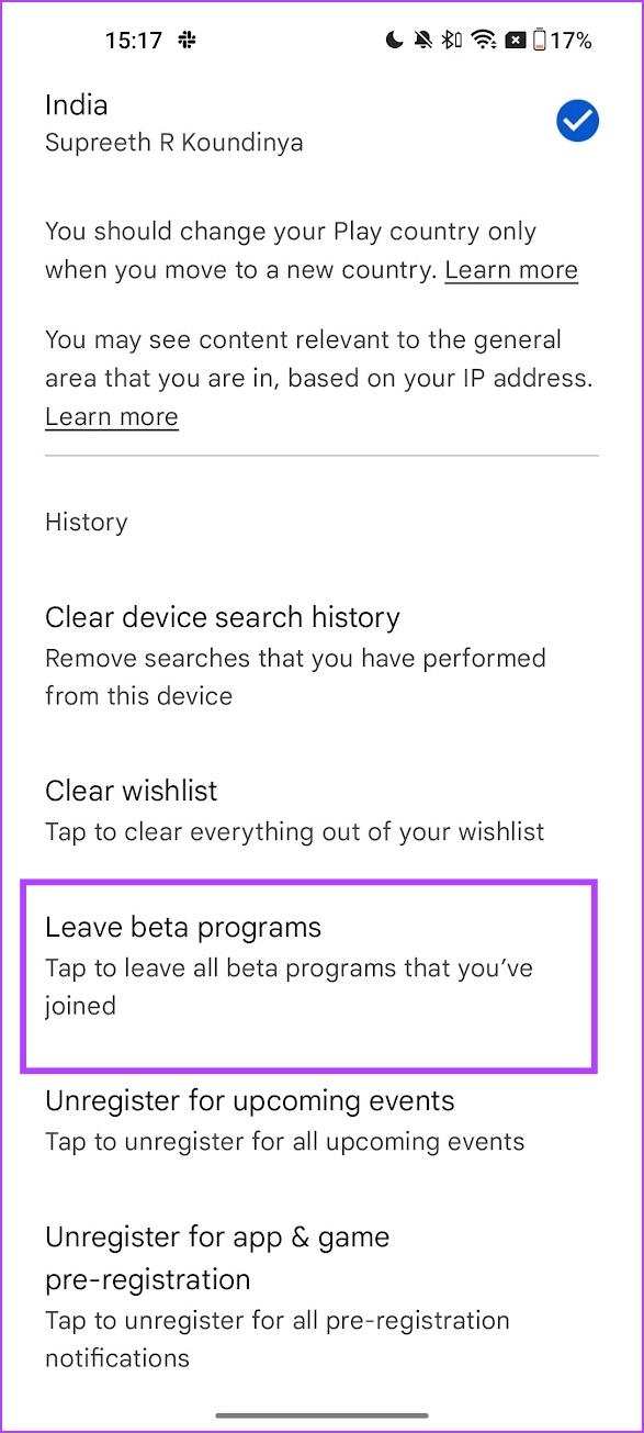 Comment quitter le programme bêta sur Google Play Store