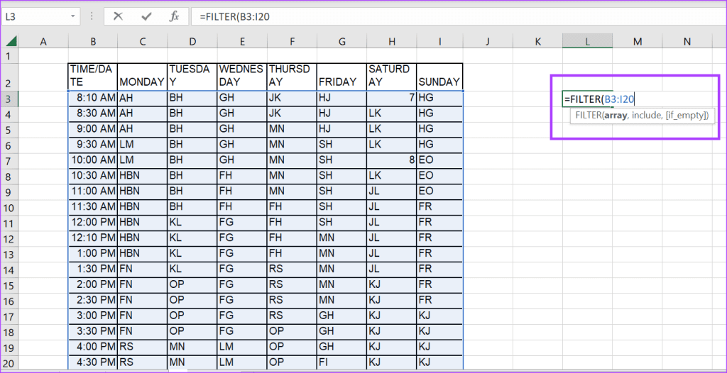 So verwenden Sie die Funktion zum Filtern und Sortieren von Daten in Microsoft Excel