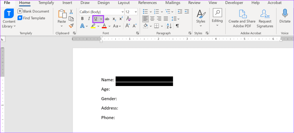 3 meilleures façons de souligner du texte dans Microsoft Word