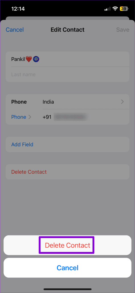 6 principais correções para o erro ‘Nem todos os contatos foram excluídos’ no iPhone
