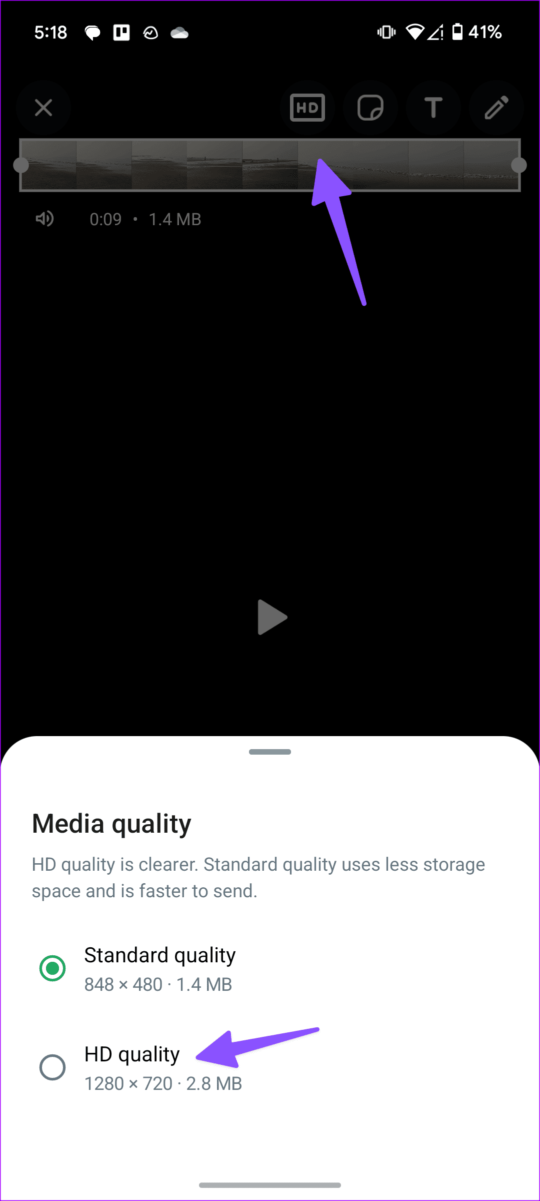 iPhone と Android の WhatsApp で高品質のビデオを送信する 3 つの方法