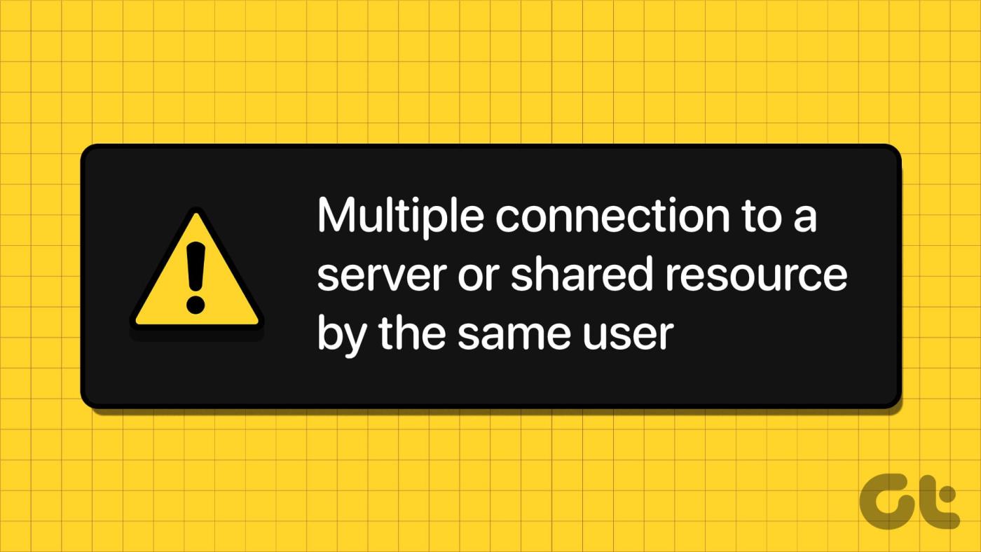 6 Möglichkeiten, mehrere Verbindungen zu einem Server oder einer freigegebenen Ressource durch denselben Benutzer zu reparieren