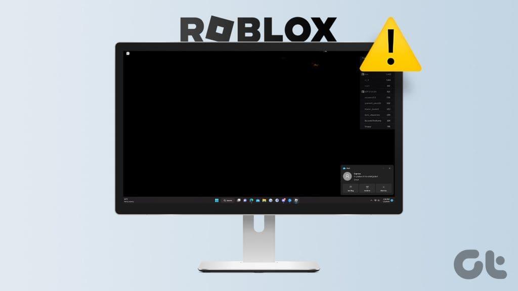 Las 7 soluciones principales para el problema de la pantalla negra de Roblox