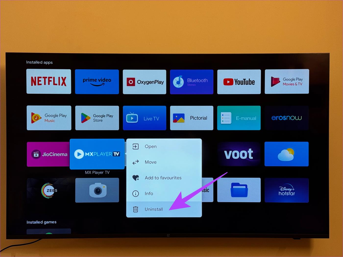 Come rimuovere Continua a guardare dalla home page di Android TV